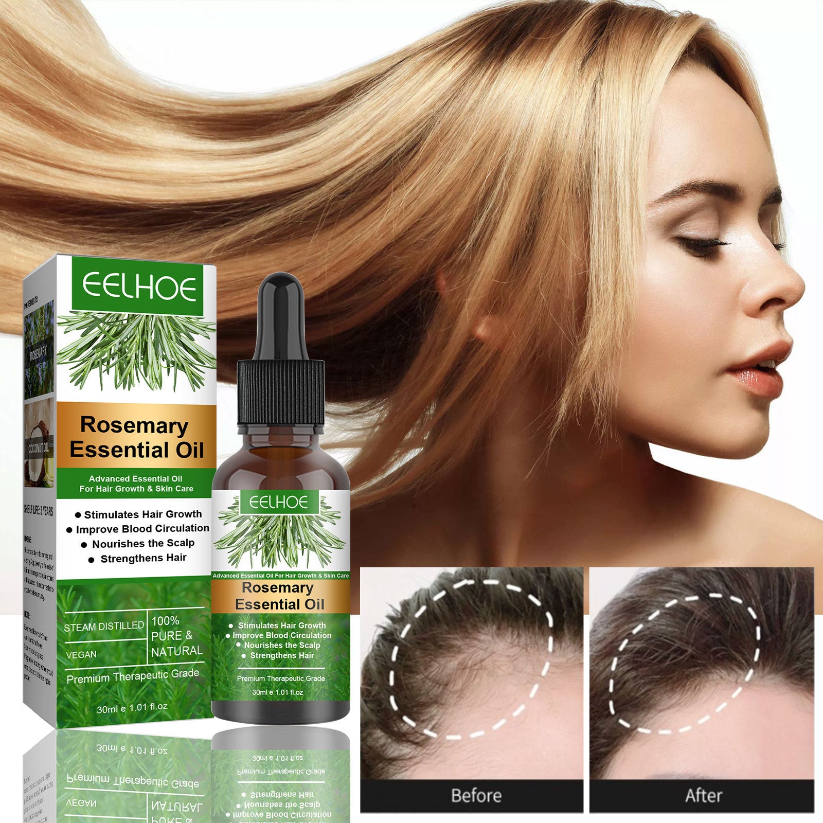 Rosemary Anti-Breakage Nourishing Hair Care Oil 0 enika193