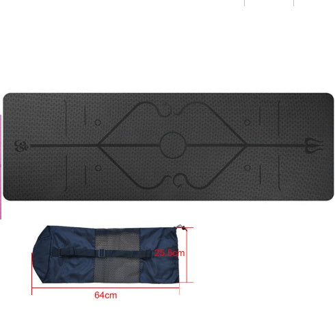 Yoga mat body position 0 enika193 Black bag