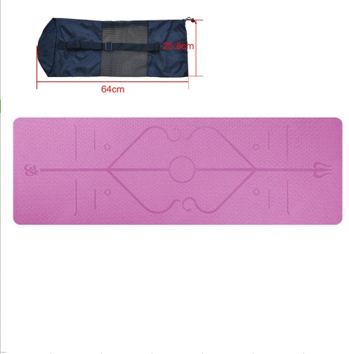 Yoga mat body position 0 enika193 Pink bag