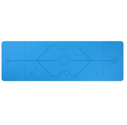 Yoga mat body position 0 enika193 Lake Blue