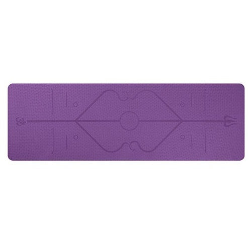 Yoga mat body position 0 enika193 Dark purple