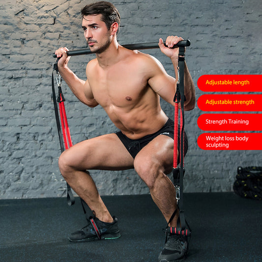 Body Workout Trainer Bar with Resistance Bands