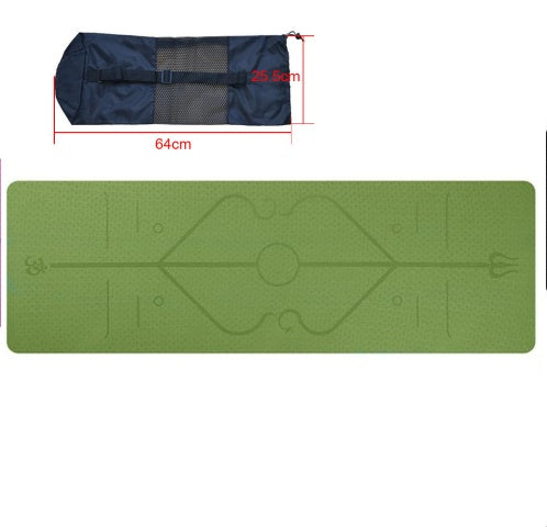 Yoga mat body position 0 enika193 Green bag